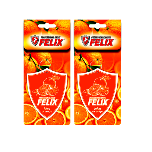 Ароматизатор картонный FELIX Juicy Orange "Брызги сочного апельсина"