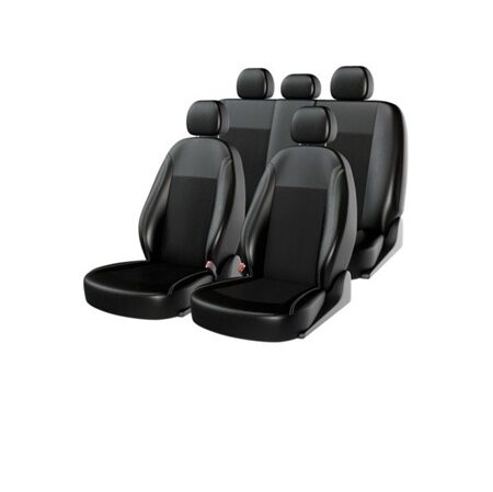 Чехлы универсальные для автомобиля из экокожи GT Continental Black/Gray