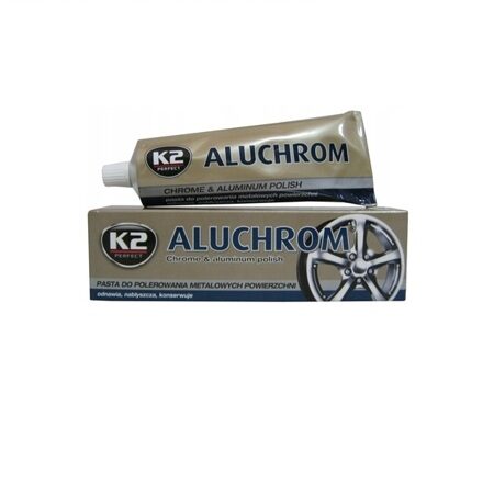 Паста для полировки металла и хрома K2 Aluchrom 120 г.