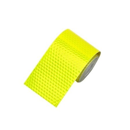 Светоотражающая контурная клейкая лента TORSO Yellow 5*300 см.