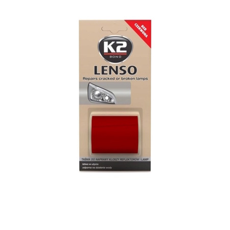 Лента для ремонта фар K2 LENSO (красная) 4.8 cм.*152 cм.