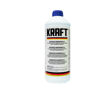 Антифриз KRAFT KF101 G11 синий концентрат 1,5 л.