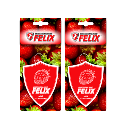 Ароматизатор картонный FELIX Wild Strawberry "Ароматная клубника"